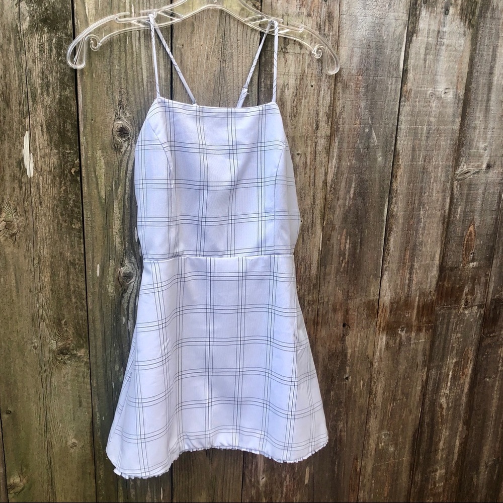 Lilac / lavender plaid sundress